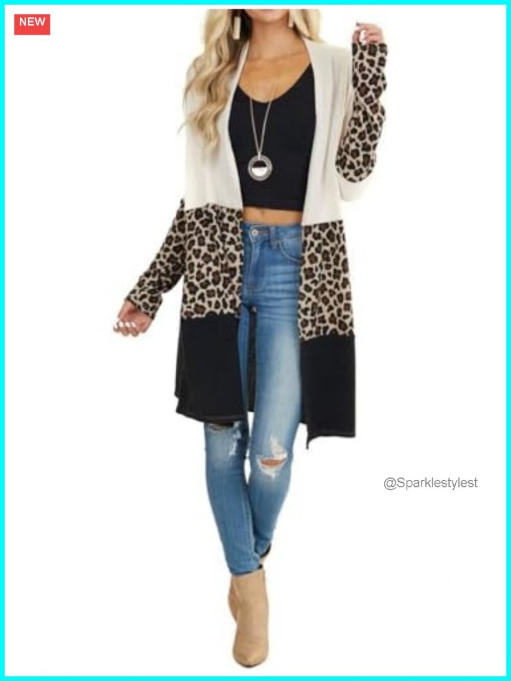 Women's Open Front Long Cardigan Draped Snap Buffalo Plaid Kimono Sweater